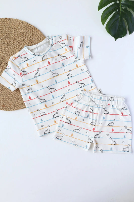 Urban Twos-Dino Daze-Boys T-Shirt Shorts Set