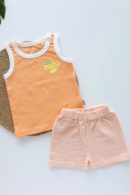 Vivid-Due-Alphonso-Bites-Kids-Vest-and-Shorts