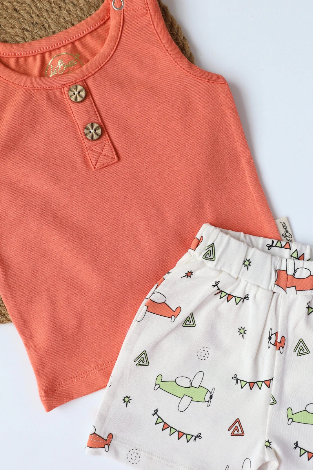 Vivid Due Jetty-Kids Vest and Shorts