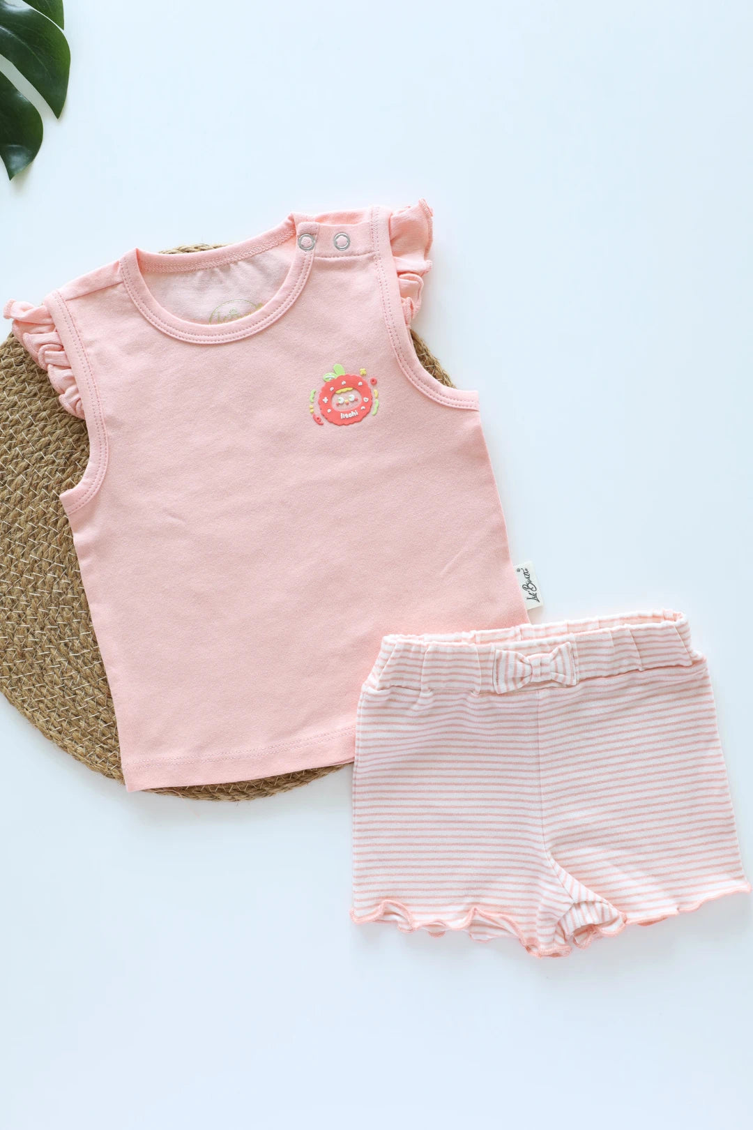 Vivid Due-Lychee-Girls Top and Shorts