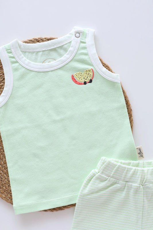 Vivid-Due-Melon-Kids-Vest-and-Shorts