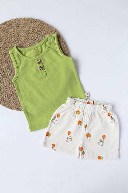 Vivid Due Seal Pop-Kids Vest and Shorts