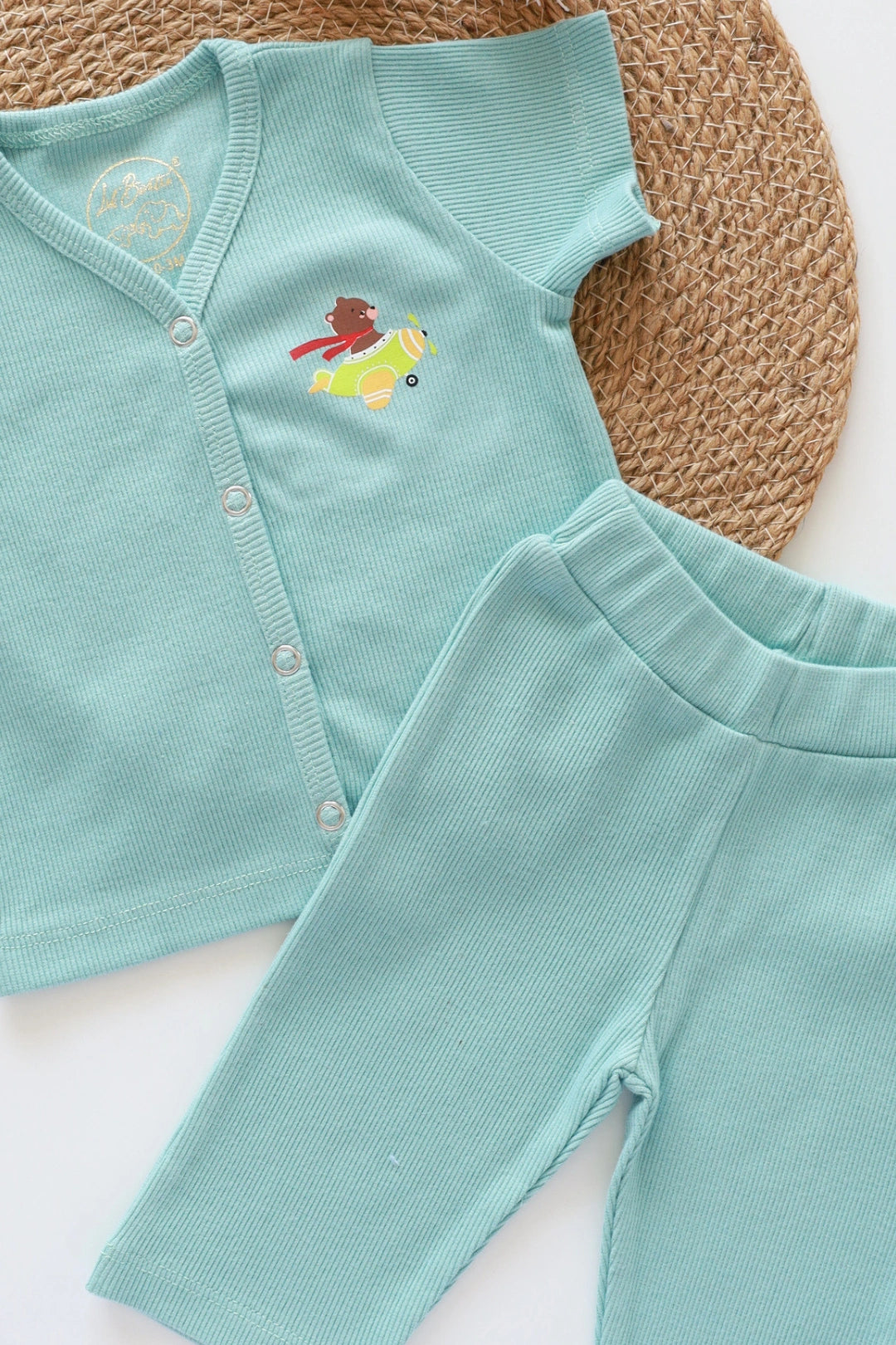 Vroomster-RibKnit-Unisex Top and Pant Set