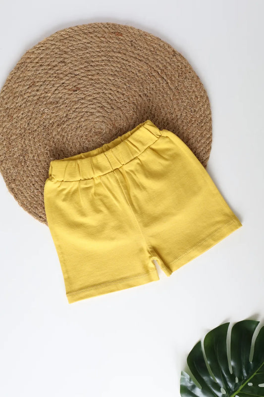 Yellow-Bloom-Newborn-Shorts